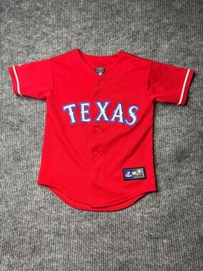 Vintage Majestic MLB Texas rangers  Josh Hamilton #32 Jersey Size Small Kids